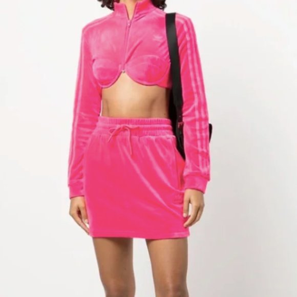 ADIDAS WOMENS JEREMY SCOTT SKIRT (Pink) - Picture 1 of 3